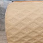 Modern Luxury Sofa Set with Multi-Process Quilted Craftsmanship, High-Gloss Natural Wood Veneer & Gold Stainless Steel Accents